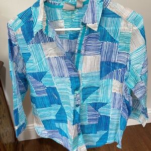 Chicos sz 1 print shirt
